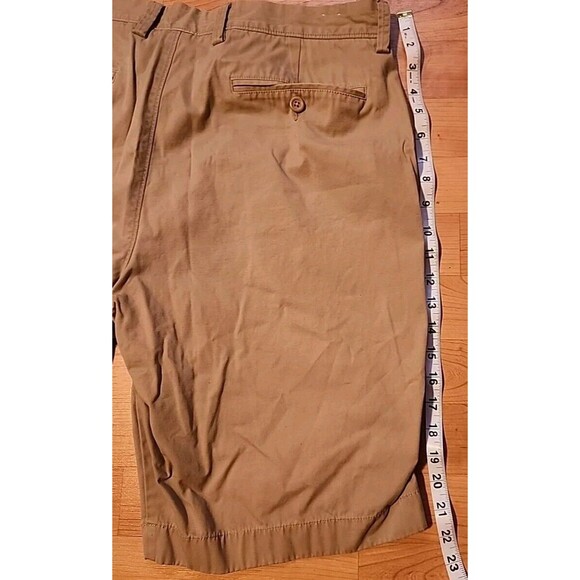 J Crew Golf Shorts Mens 36 Beige Flat Front Straight Leg  Casual - Picture 5 of 11